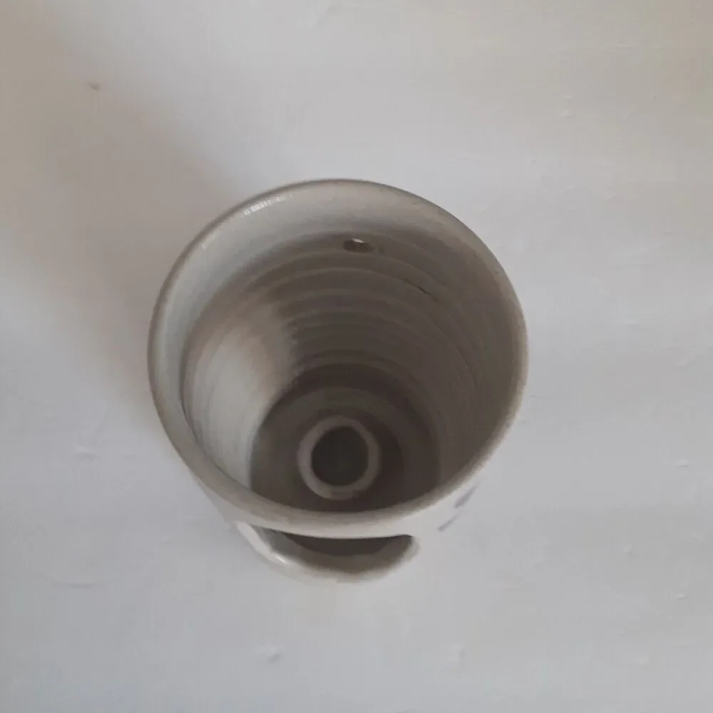 Williamsburg Pottery Hanging Candle Holder Stoneware Salt Glaze